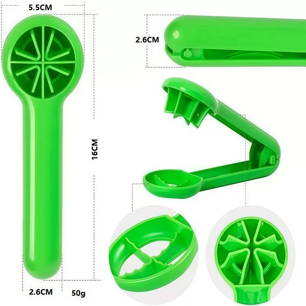 Strawberry Slicer Green Fruit Cutter for Snacks and Desserts