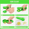 Strawberry Slicer Green Fruit Cutter for Snacks and Desserts