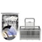 Universal Dishwasher Cutlery Basket Replacement Storage Box With Removable Handle 6
