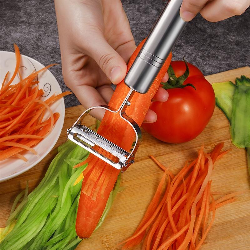 Stainless Steel Julienne Vegetable Peeler And Double Planing Grater 6