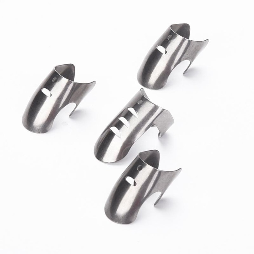 Adjustable Stainless Steel Finger Guard Set for Safe Slicing and Chopping
