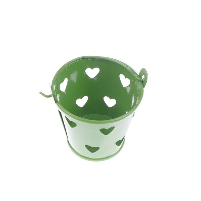 Heart Hollow Round Cute Desk Pen Holder Mini Desktop Storage Bucket Organizer