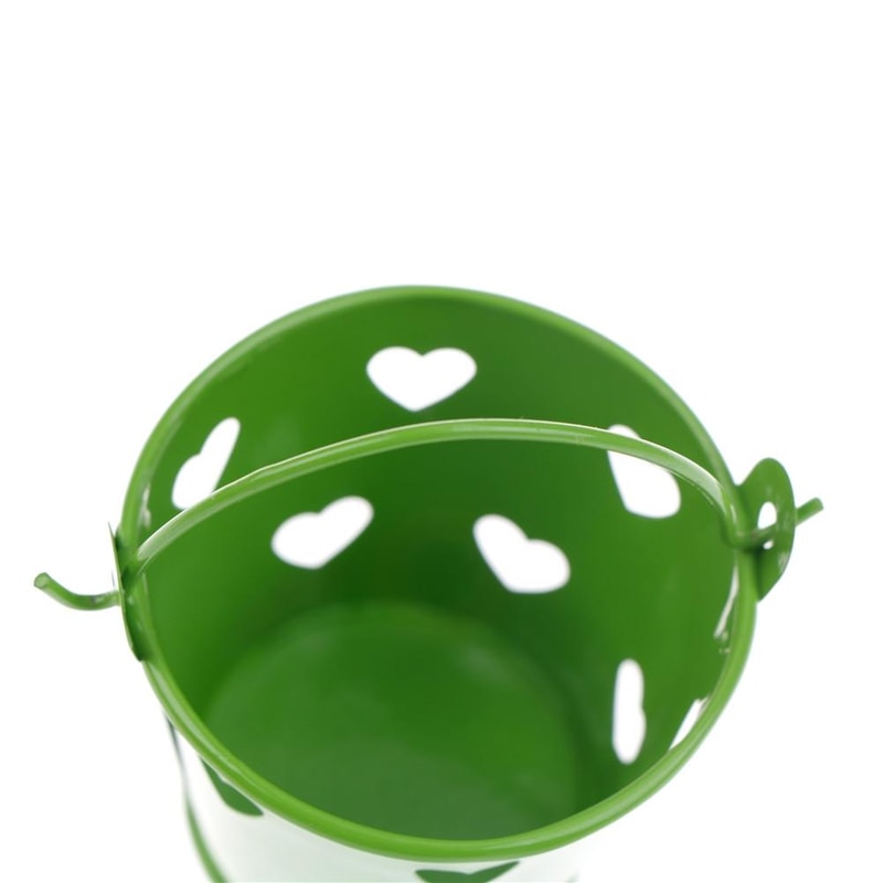 Heart Hollow Round Cute Desk Pen Holder Mini Desktop Storage Bucket Organizer