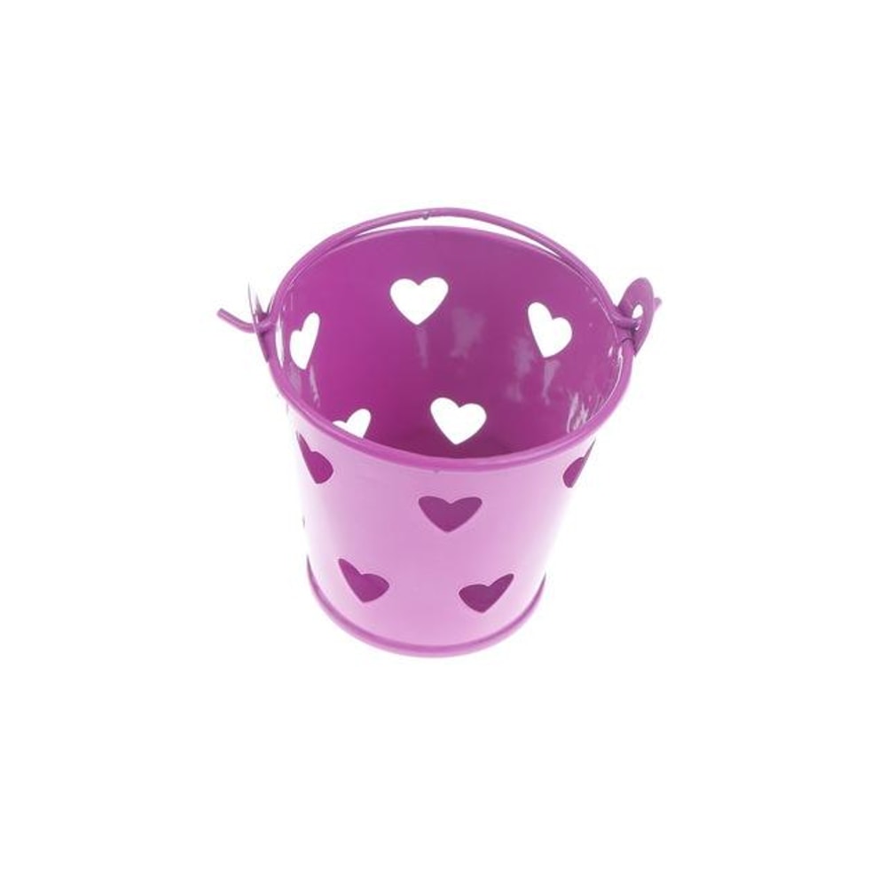 Heart Hollow Round Cute Desk Pen Holder Mini Desktop Storage Bucket Organizer