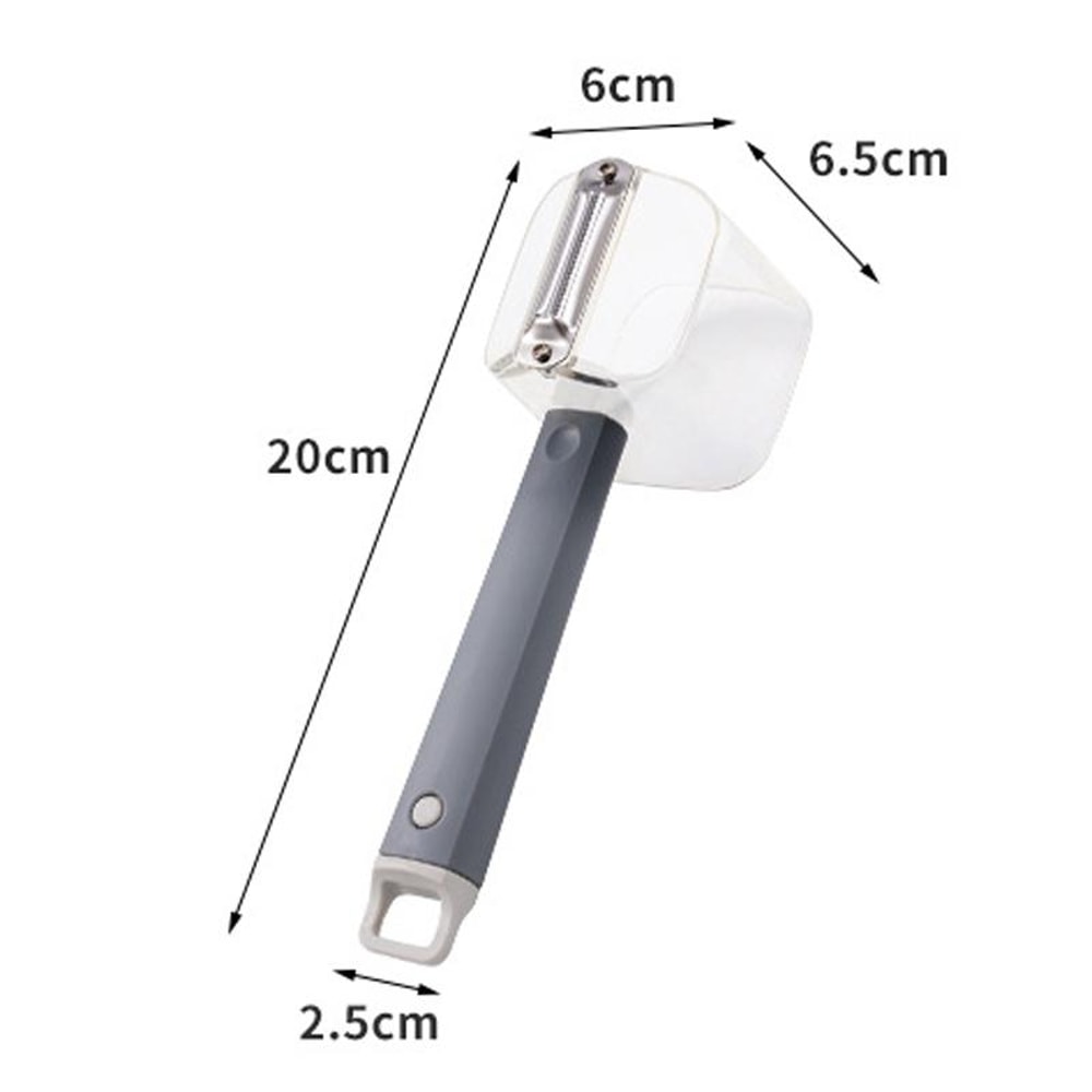 Stainless Steel Vegetable Peeler With Long Handle And Storage Box 6