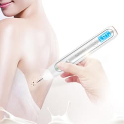 wireless rechargeable mole removal pen with led display & precision spot treatment kit