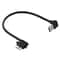 Right Angle USB 30 Micro Cable For Fast Data Transfer Short Cord 0