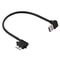 Right Angle USB 30 Micro Cable For Fast Data Transfer Short Cord 0
