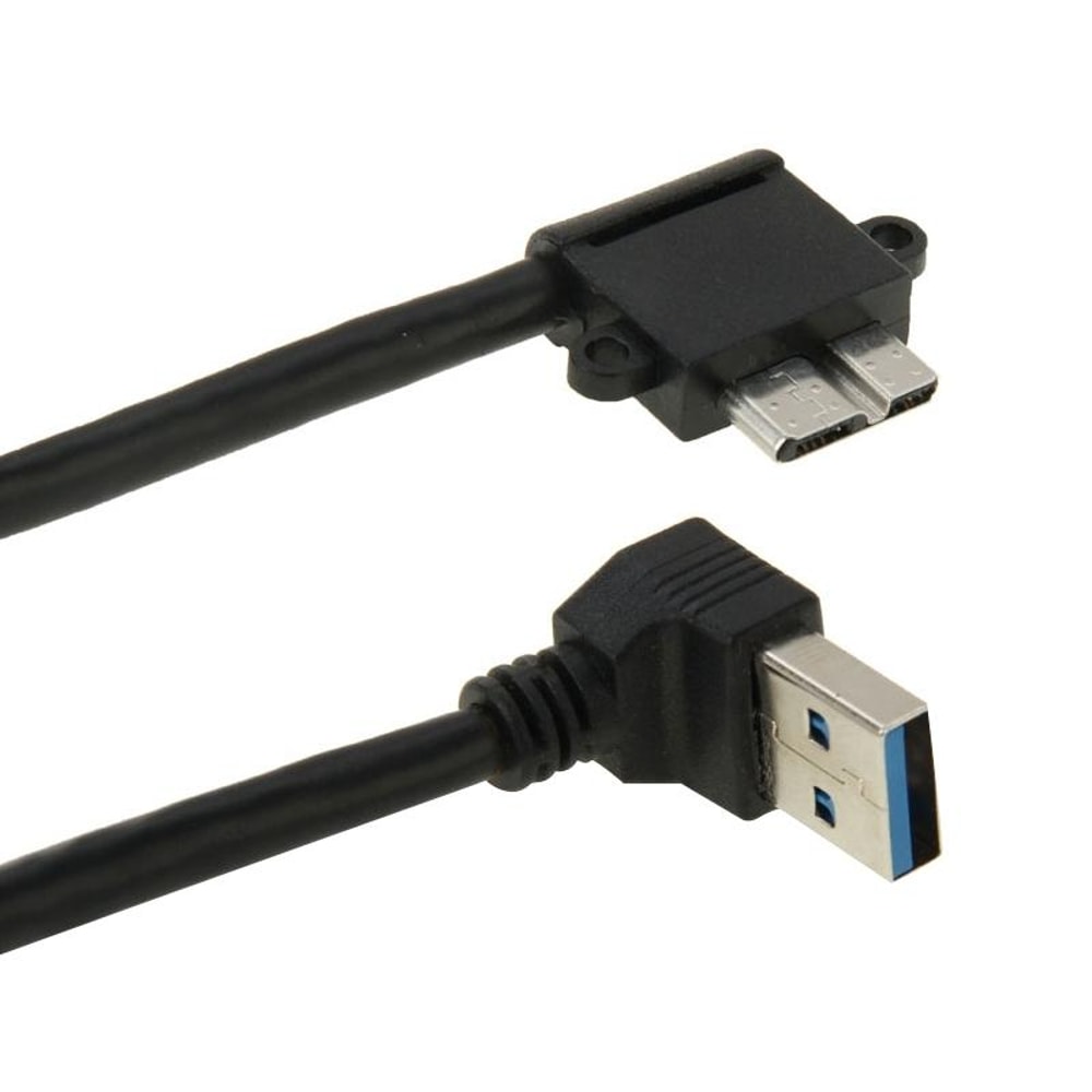 Right Angle USB 30 Micro Cable For Fast Data Transfer Short Cord 4
