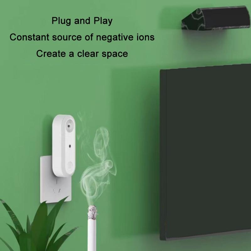 Negative Ion Air Purifier LED Night Light Intelligent Sensor Plugin Air Cleaner For Bedroom Sleep S 7