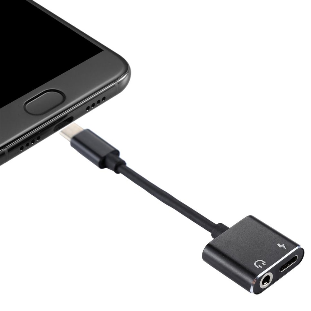2 In 1 USB C Audio Adapter With Charging Splitter For Headphones And Power 4