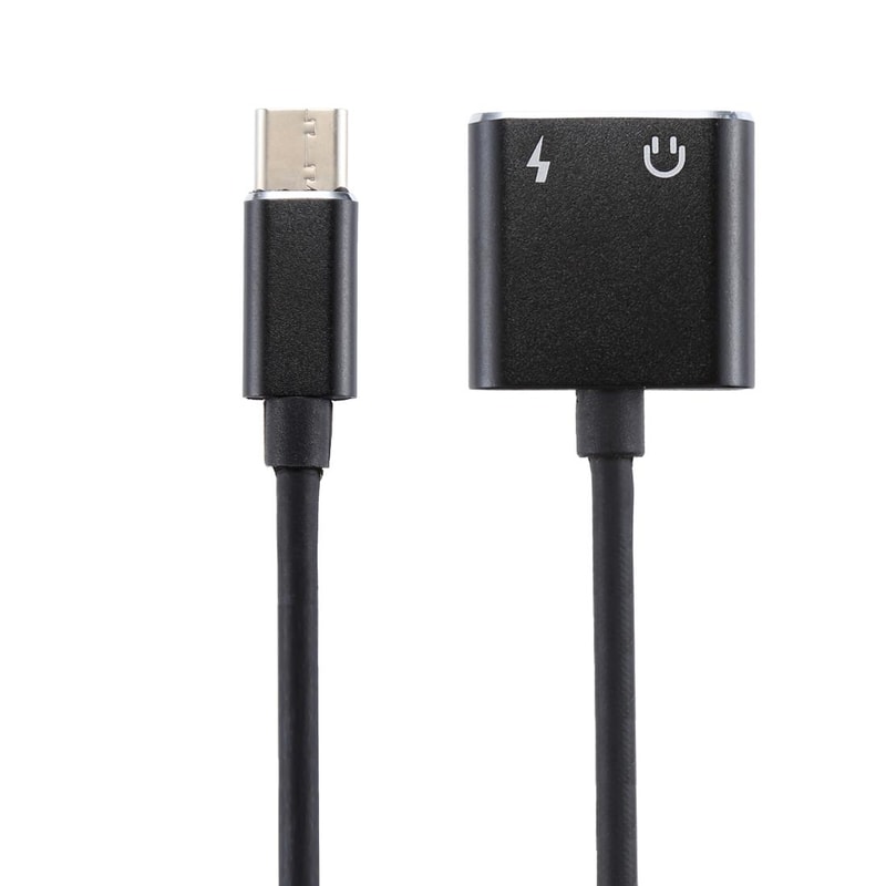 2 In 1 USB C Audio Adapter With Charging Splitter For Headphones And Power 6