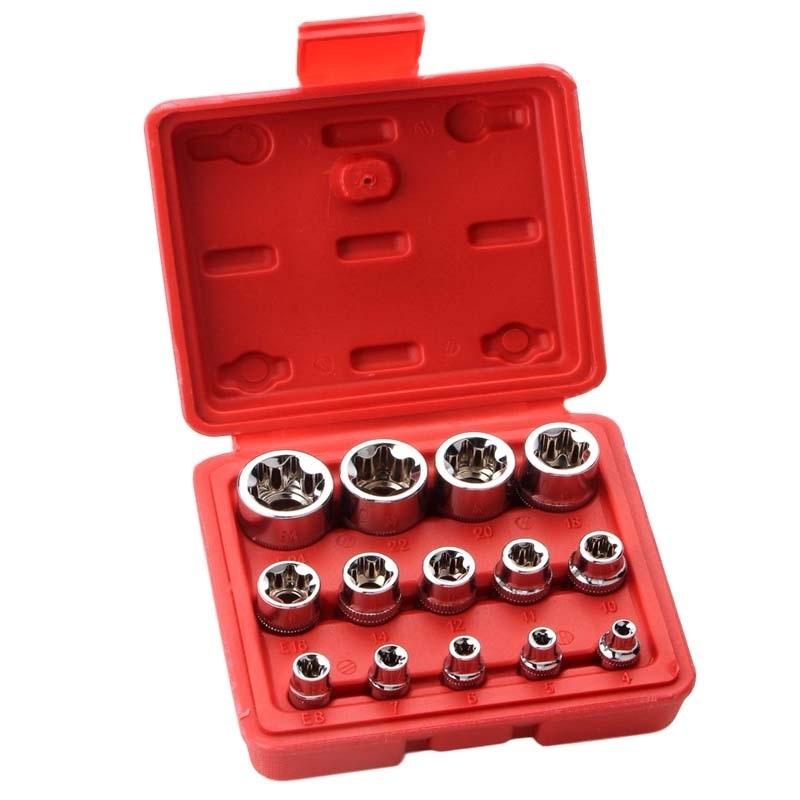 Torx Socket Set Plum Blossom Car Repair Kit, Chromium Vanadium Steel Tool Set