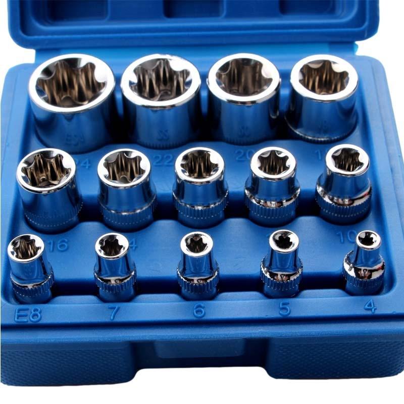 Torx Socket Set Plum Blossom Car Repair Kit, Chromium Vanadium Steel Tool Set
