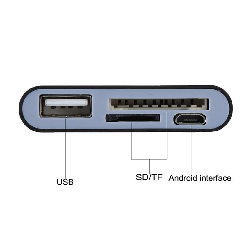 4 In 1 OTG Card Reader USB Micro USB Adapter For SD TF Cards Flash Drives 2