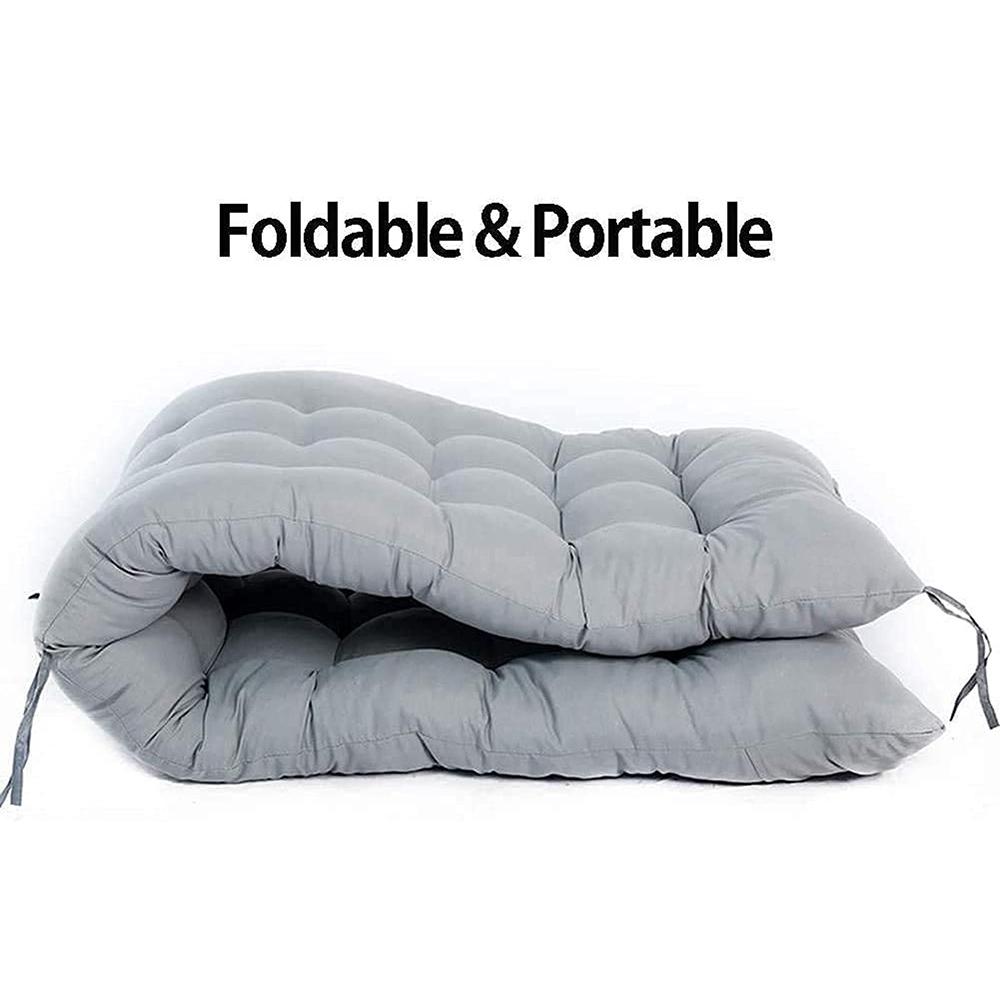 Thickened Outdoor Chair Cushions With PP Cotton Support For Patio Rocking Garden Seating 2
