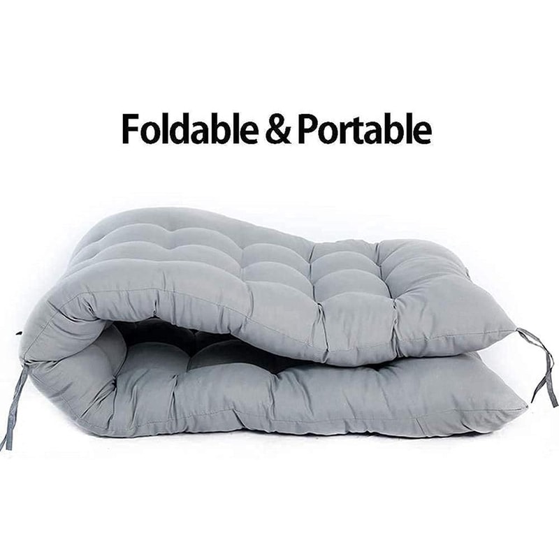 Thickened Outdoor Chair Cushions With PP Cotton Support For Patio Rocking Garden Seating 2