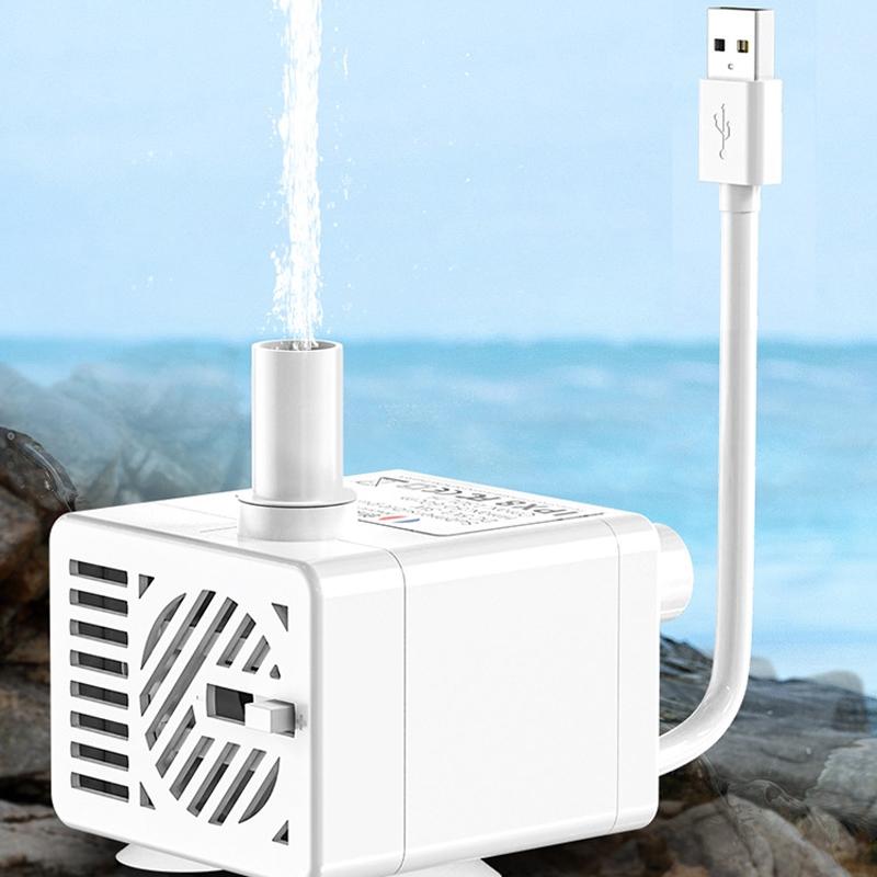 USB Pet Water Fountain Pump Silent Brushless Aquarium Water Pump With Adjustable Flow 2