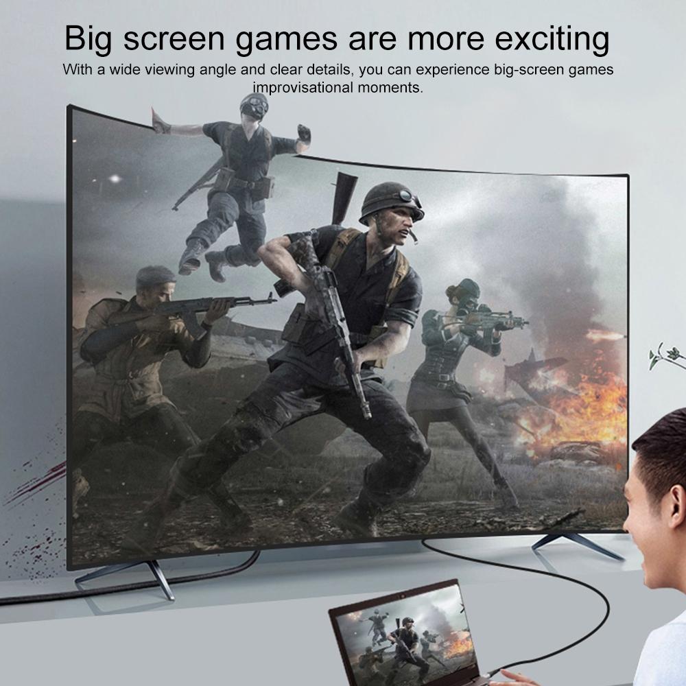 4K USB C To HDMI Adapter Cable Plug And Play For Phones Tablets And Laptops 10