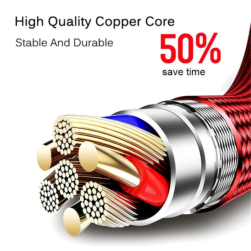 Smart LED Micro USB Charging Cable with Auto Power Off & Zinc Alloy Design