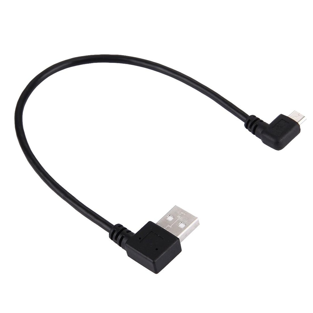 20cm Right Angle Micro USB Cable Fast Charging USB Short Cable 4