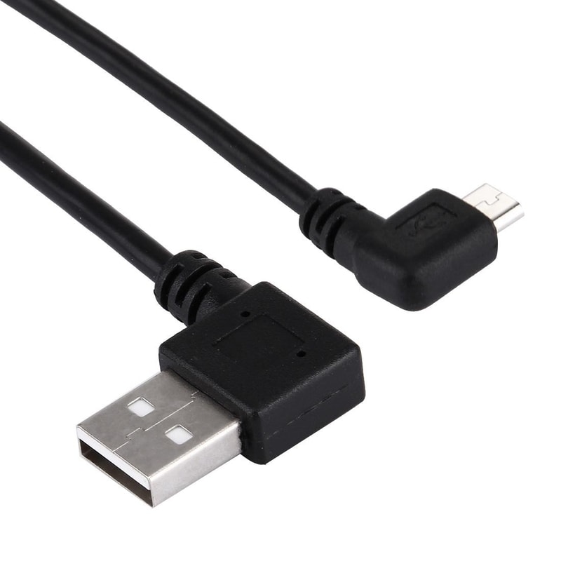 20cm Right Angle Micro USB Cable Fast Charging USB Short Cable 0