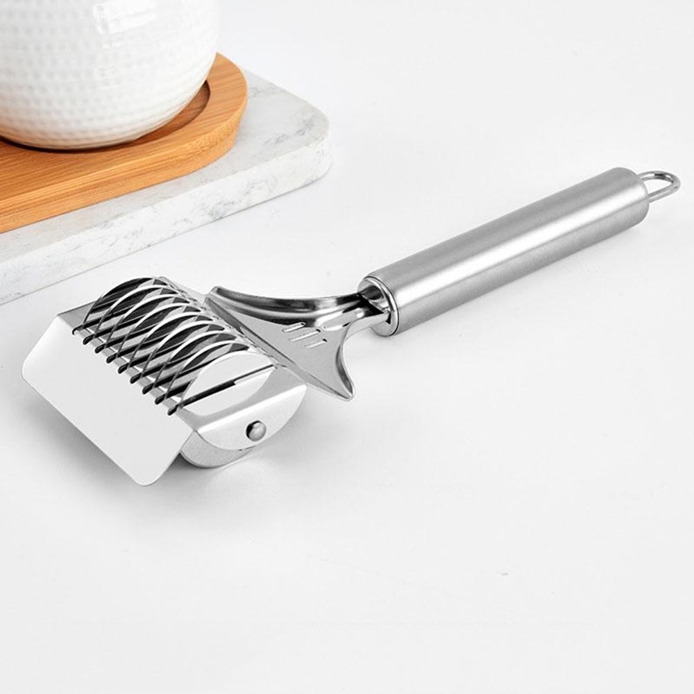 Stainless Steel Roller Noodle Cutter & Vegetable Chopper for Kitchen