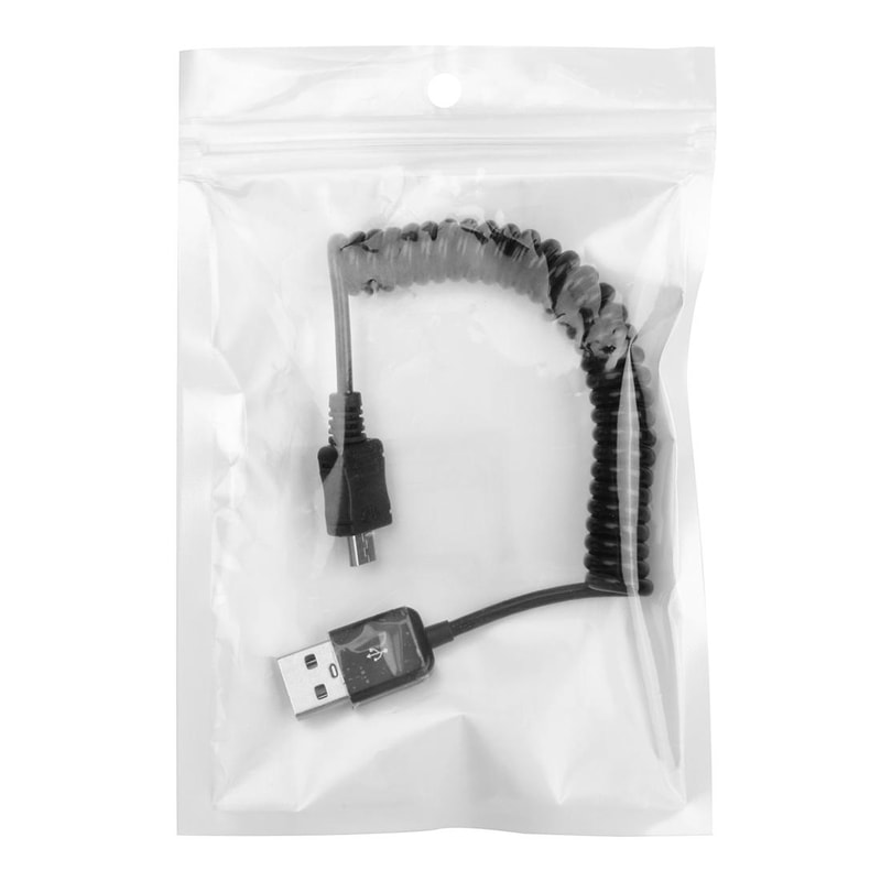 Retractable Micro USB Charging Cable 90cm Stretch Coiled Sync Cable 4