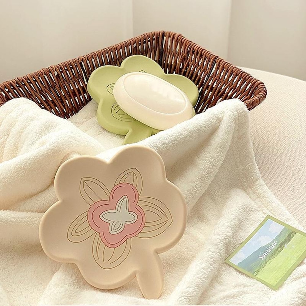 NonSlip Silicone Soap Dispenser Holder With Drainage Design Bathroom Soap Tray Organizer 1