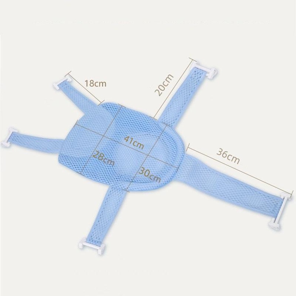 Adjustable Baby Bath Support Net With Soft Pillow Nonslip Newborn Bath Seat Sling For Safe Bathing 1