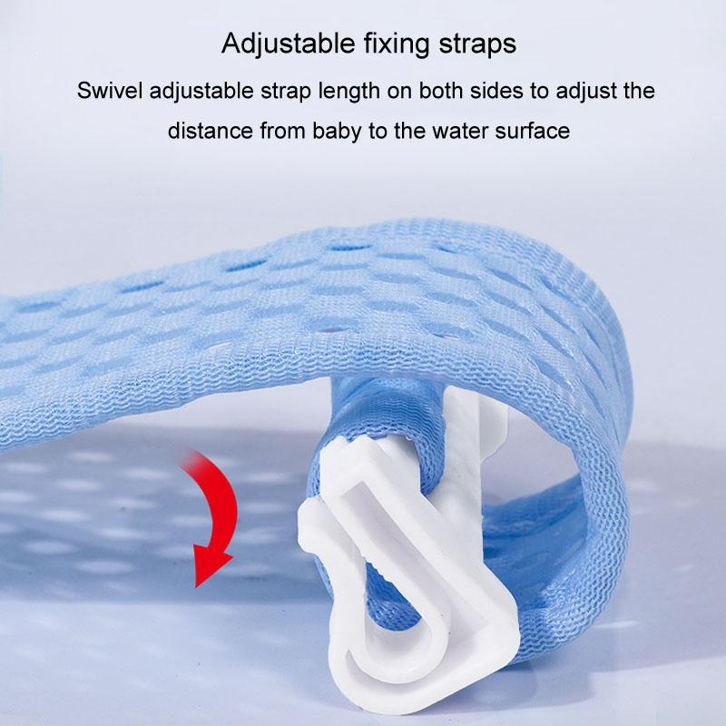 Adjustable Baby Bath Support Net With Soft Pillow Nonslip Newborn Bath Seat Sling For Safe Bathing 5