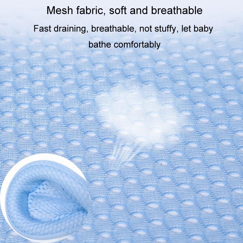 Adjustable Baby Bath Support Net With Soft Pillow Nonslip Newborn Bath Seat Sling For Safe Bathing 6