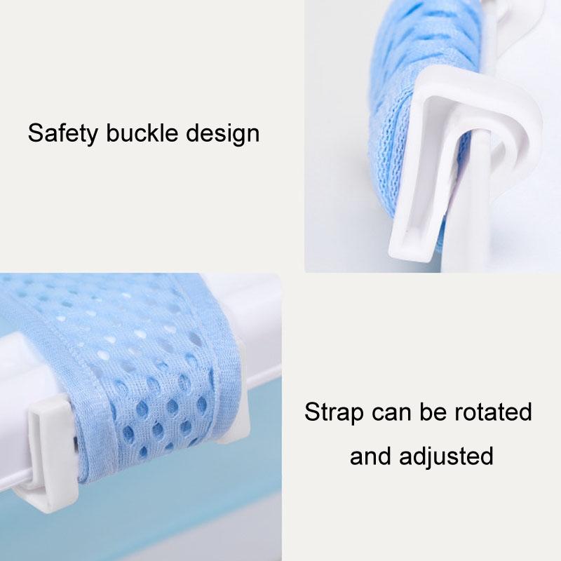 Adjustable Baby Bath Support Net With Soft Pillow Nonslip Newborn Bath Seat Sling For Safe Bathing 7