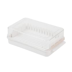 large capacity transparent butter storage box airtight and easy access