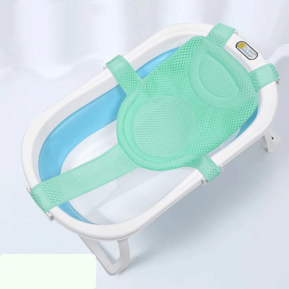 Adjustable Baby Bath Support Net With Soft Pillow Nonslip Newborn Bath Seat Sling For Safe Bathing 11