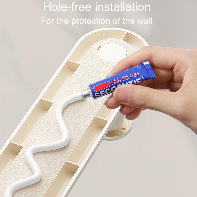 Retractable Clothes Rack Wall Mounted Drying Shelf Space Saving Laundry Organizer 7