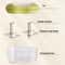 Manual Garlic Chopper HandPushed Food Processor Vegetable Cutter 7