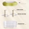 Manual Garlic Chopper HandPushed Food Processor Vegetable Cutter 7