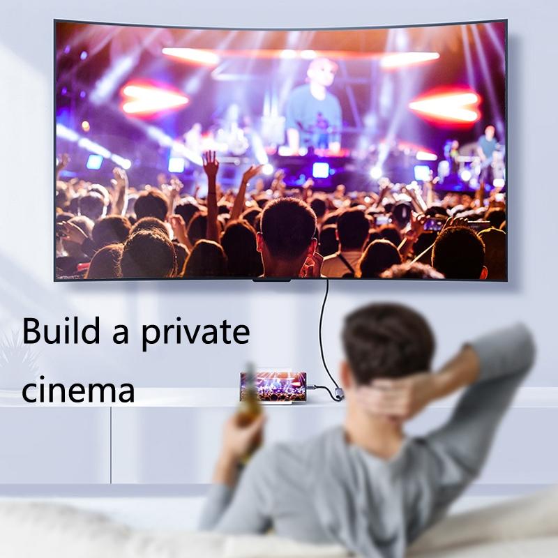 USB C To HDMI Adapter Cable 1080P Display For Laptop Phone Projector 5