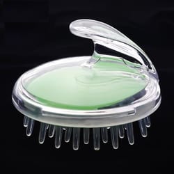 silicone scalp massage brush handheld head massager for relaxation & hair care