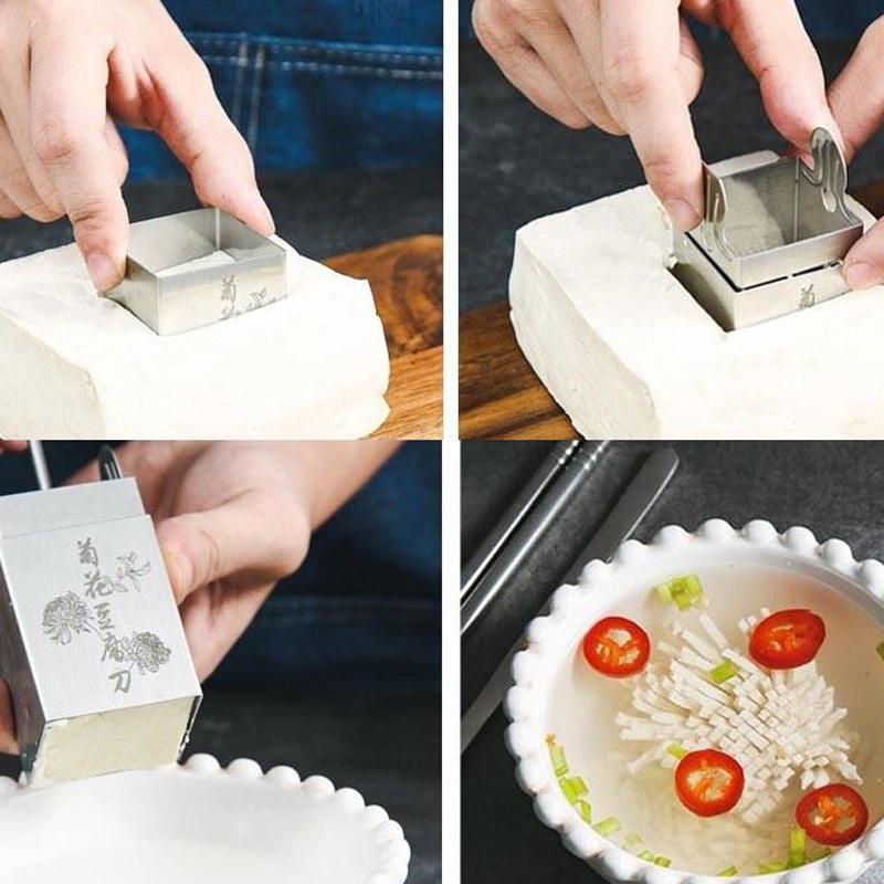 Shredded Tofu Knife Mold Stainless Steel Tofu Knife for Kitchen Use