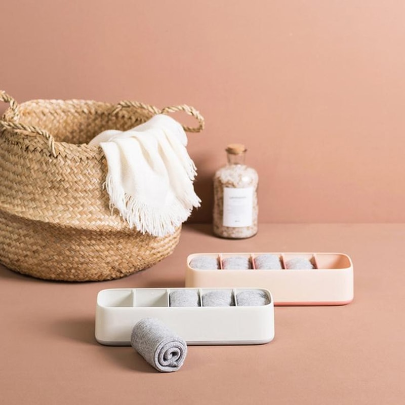 Drawer Underwear Organizer Box With Compartments For Socks And Lingerie Storage 5