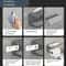 2in1 No Drill Bathroom Shelf With Paper Holder Phone Stand Storage Rack 6