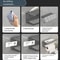 2in1 No Drill Bathroom Shelf With Paper Holder Phone Stand Storage Rack 6