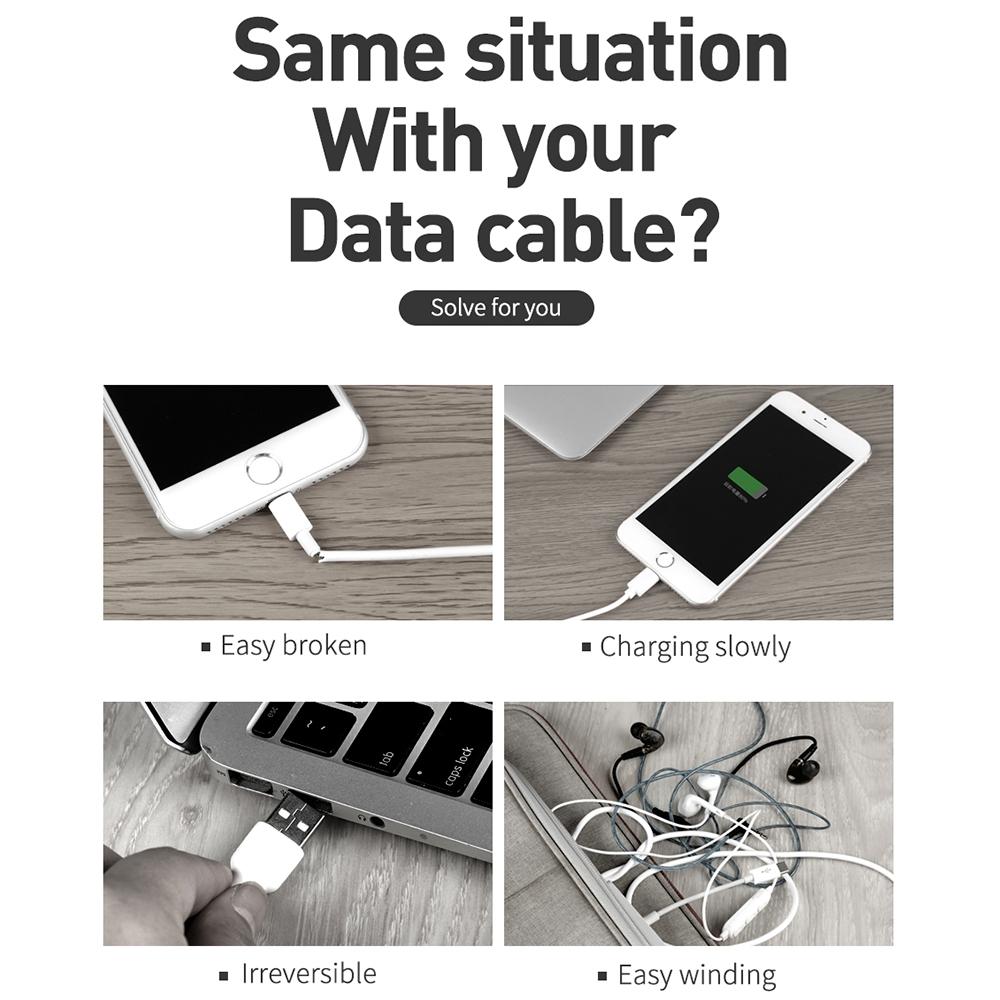 LED Type C To USB Fast Charging Cable QC40 Sync Cable 9