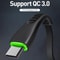 LED Type C To USB Fast Charging Cable QC40 Sync Cable 10