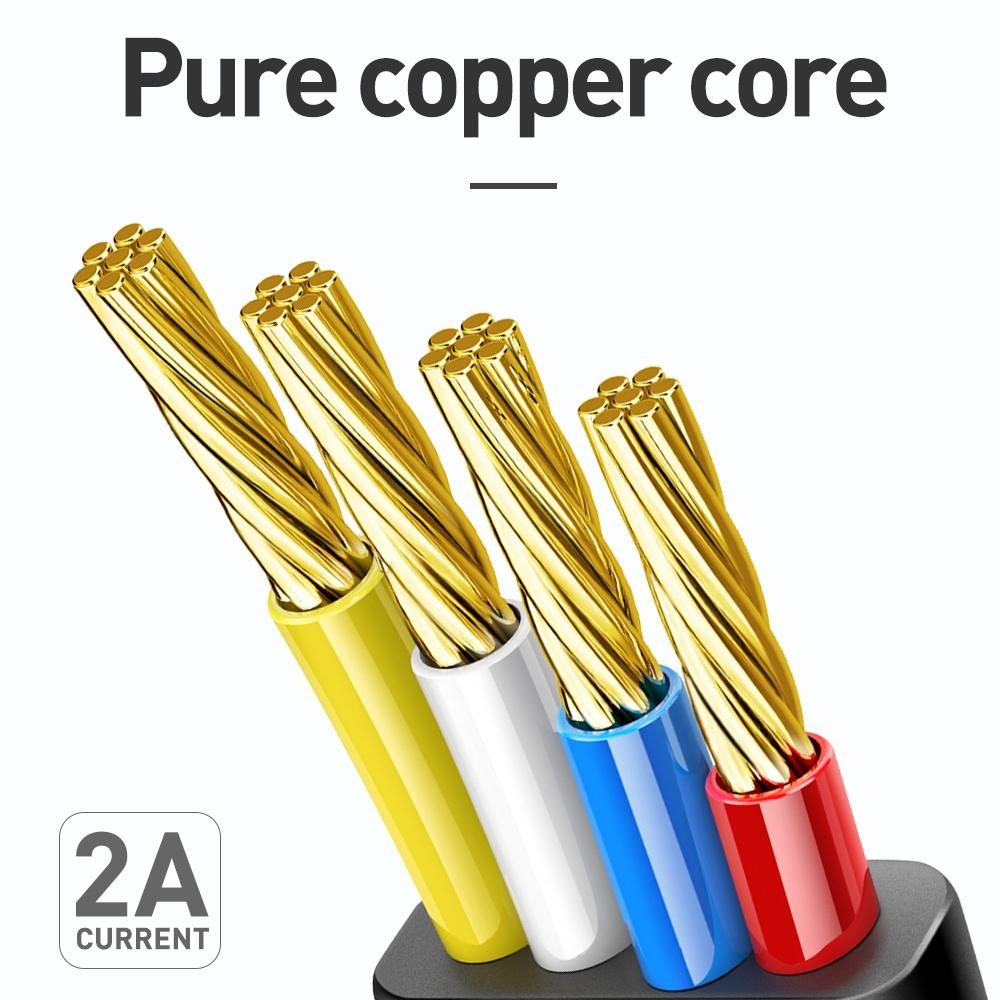 LED Type C To USB Fast Charging Cable QC40 Sync Cable 4