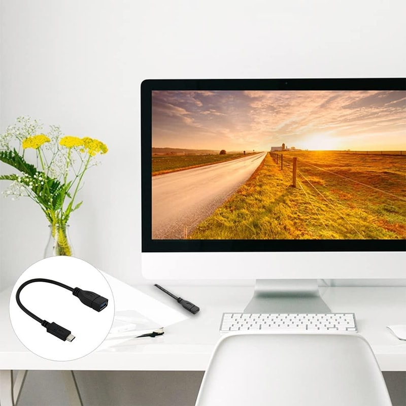 USB C To USB 30 Adapter Cable Fast Data Transfer Compact Type C OTG Converter 4