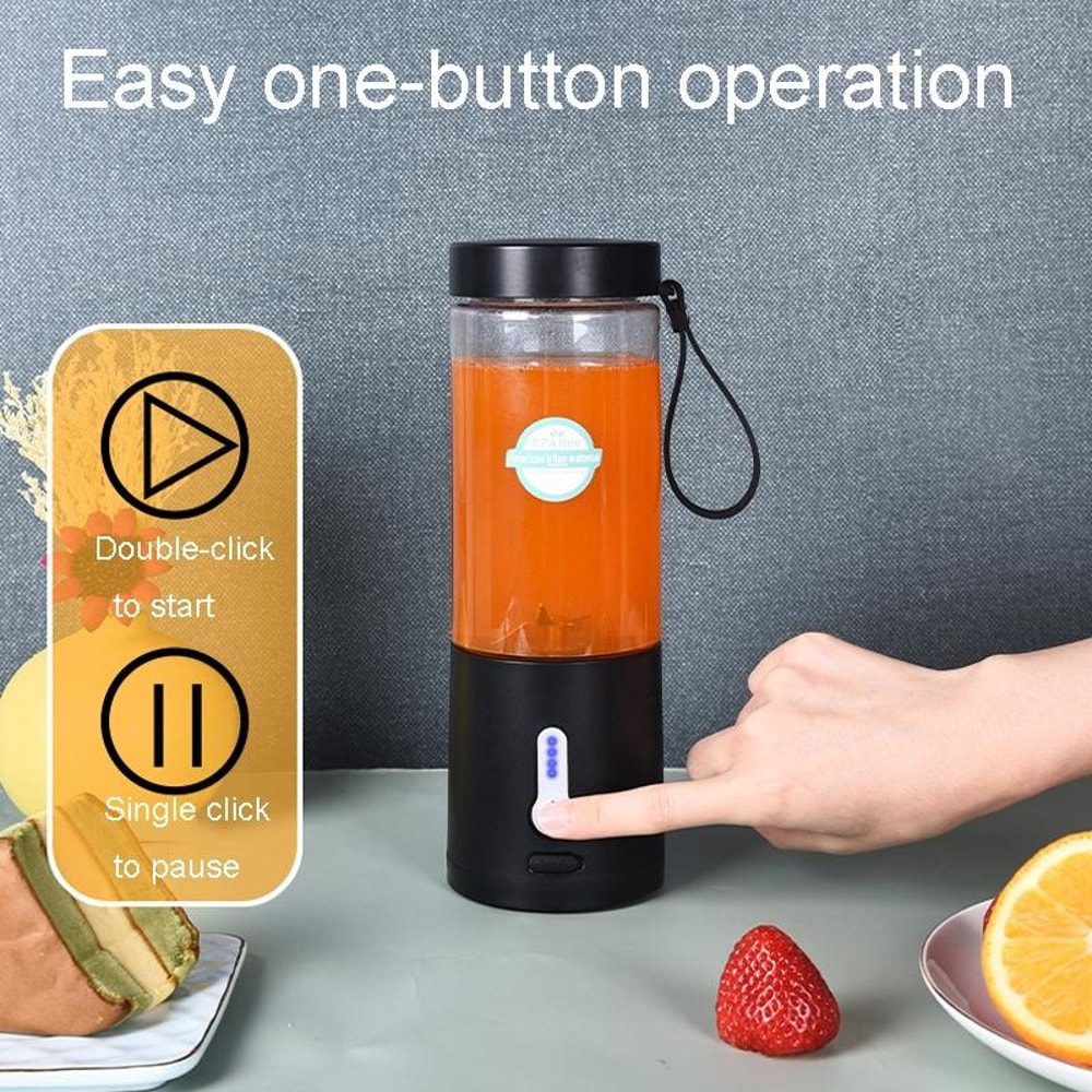 Portable USB Rechargeable Juicer Cup Multifunctional Mini Electrical Juice Extractor 3