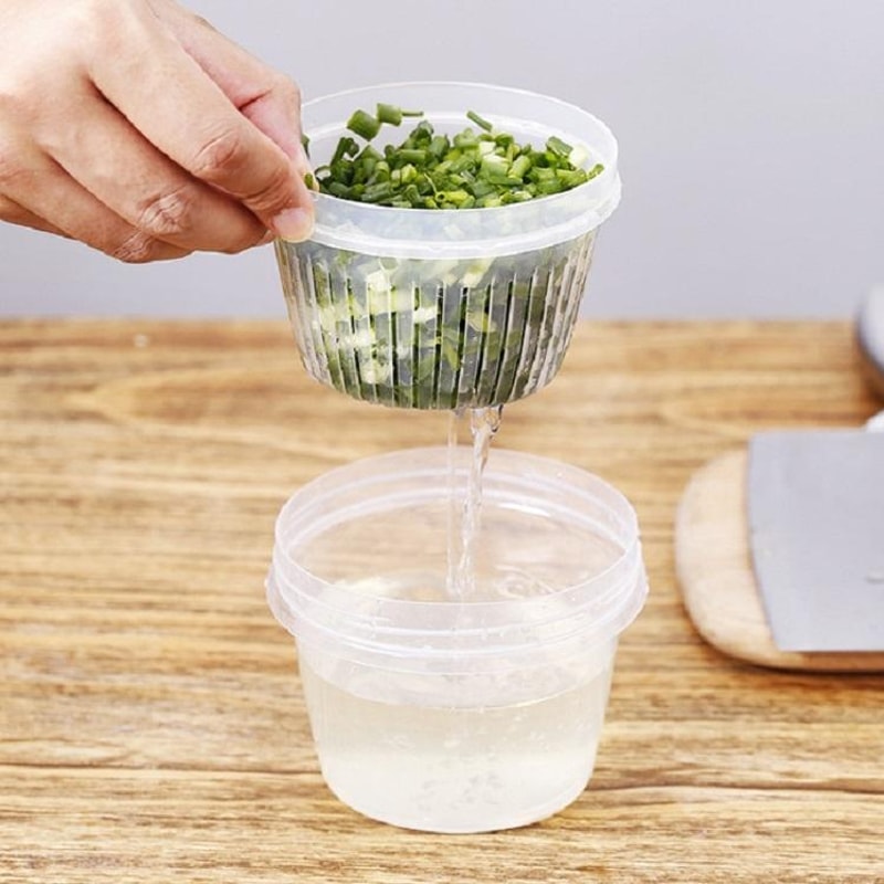 Ginger Garlic Drainage Storage Box Plastic Storage Box For Kitchen Vegetables Refrigerator Seal 1